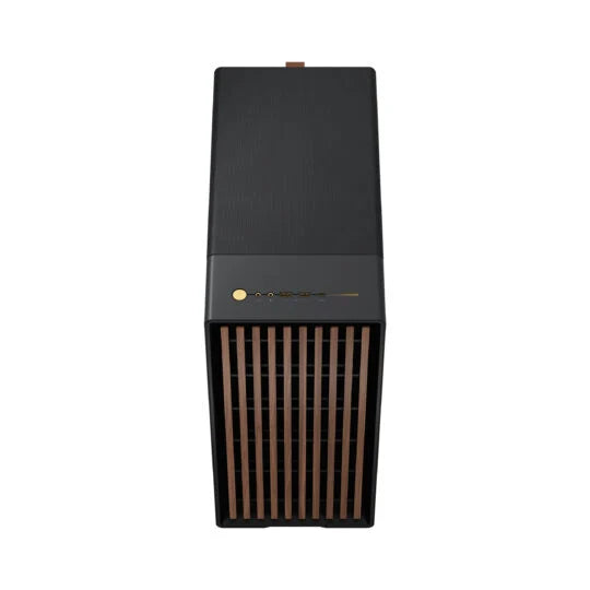 Fractal Design North Charcoal Black (TG Dark) Case w/ Dark Tint Glass Window, ATX, 2 Fans, USB-C, Walnut Front