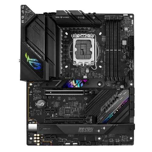 Asus ROG STRIX B760-F GAMING WIFI, Intel B760, 1700, ATX, 4 DDR5, HDMI, DP, Wi-Fi 6E, 2.5G LAN, PCIe5, 3x M.2, RGB-0