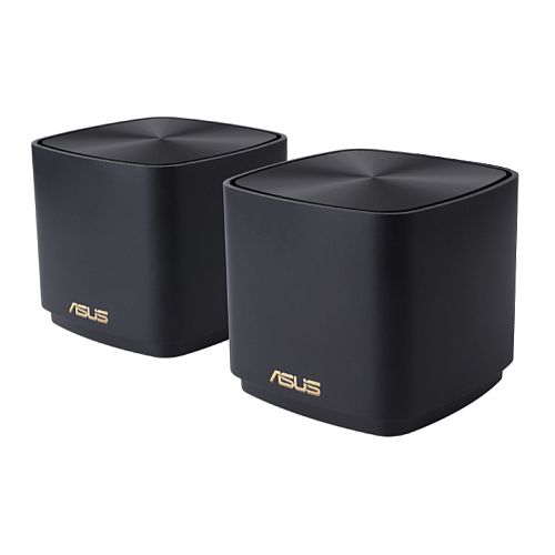 Asus (ZenWiFi XD4 Plus) AX1800 Dual Band Mesh Wi-Fi 6 System, 2 Pack, AiMesh, AiProtection, Wall Mountable, Black-0