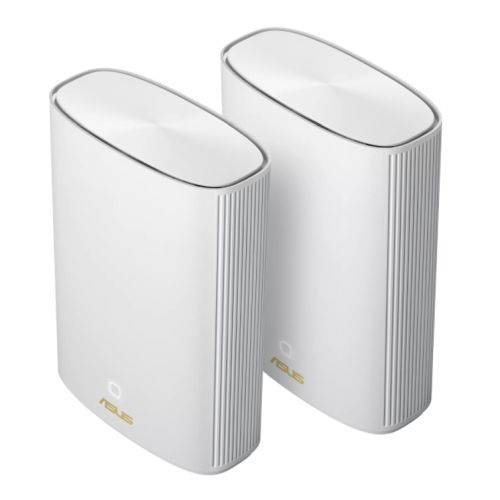 Asus (ZenWiFi AX Hybrid (XP4)) AX1800 Dual Band Mesh Wi-Fi 6 Hybrid System w/ Built-in 1300Mbps AV2 Powerline, 2 Pack, White-0