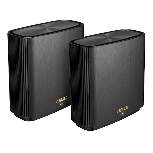Asus (ZenWiFi XT9) AX7800 Tri-Band Wi-Fi 6 Mesh System, 2 Pack, 160MHz Bandwidth, 2.5G WAN, USB, Parental Controls, Black-0